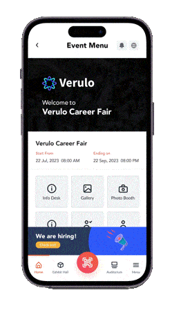 vFairs banner ad for event monetization