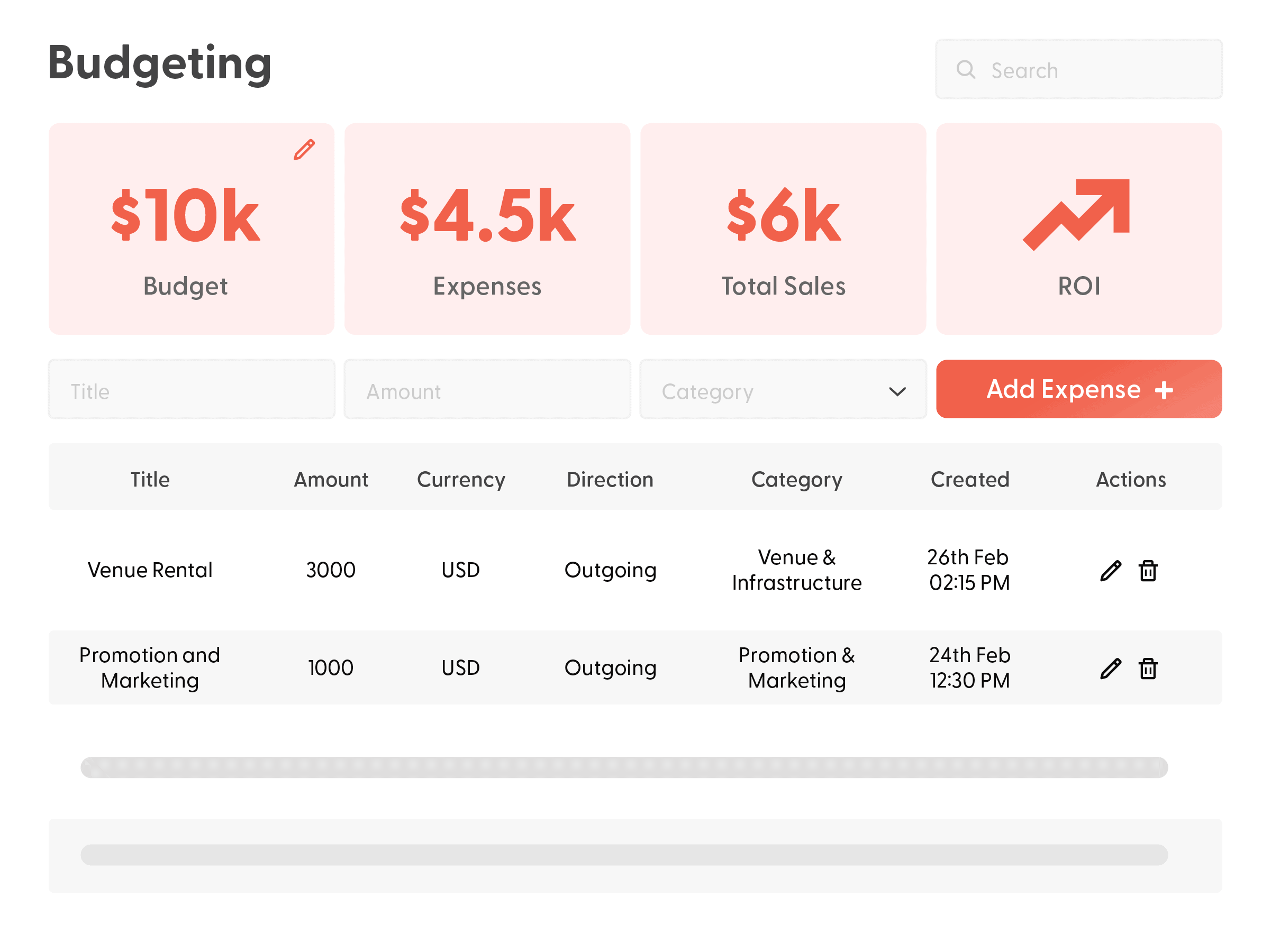 Budget planner