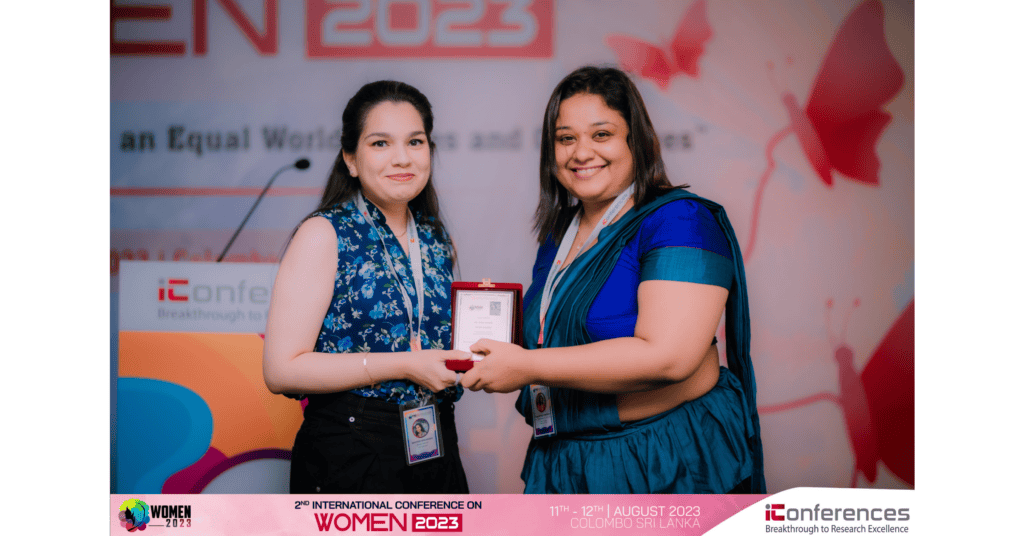 Award ceremony from the 3rd international conference on women and gender studies