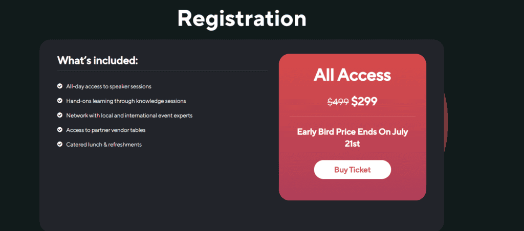 Early bird discount promo picture